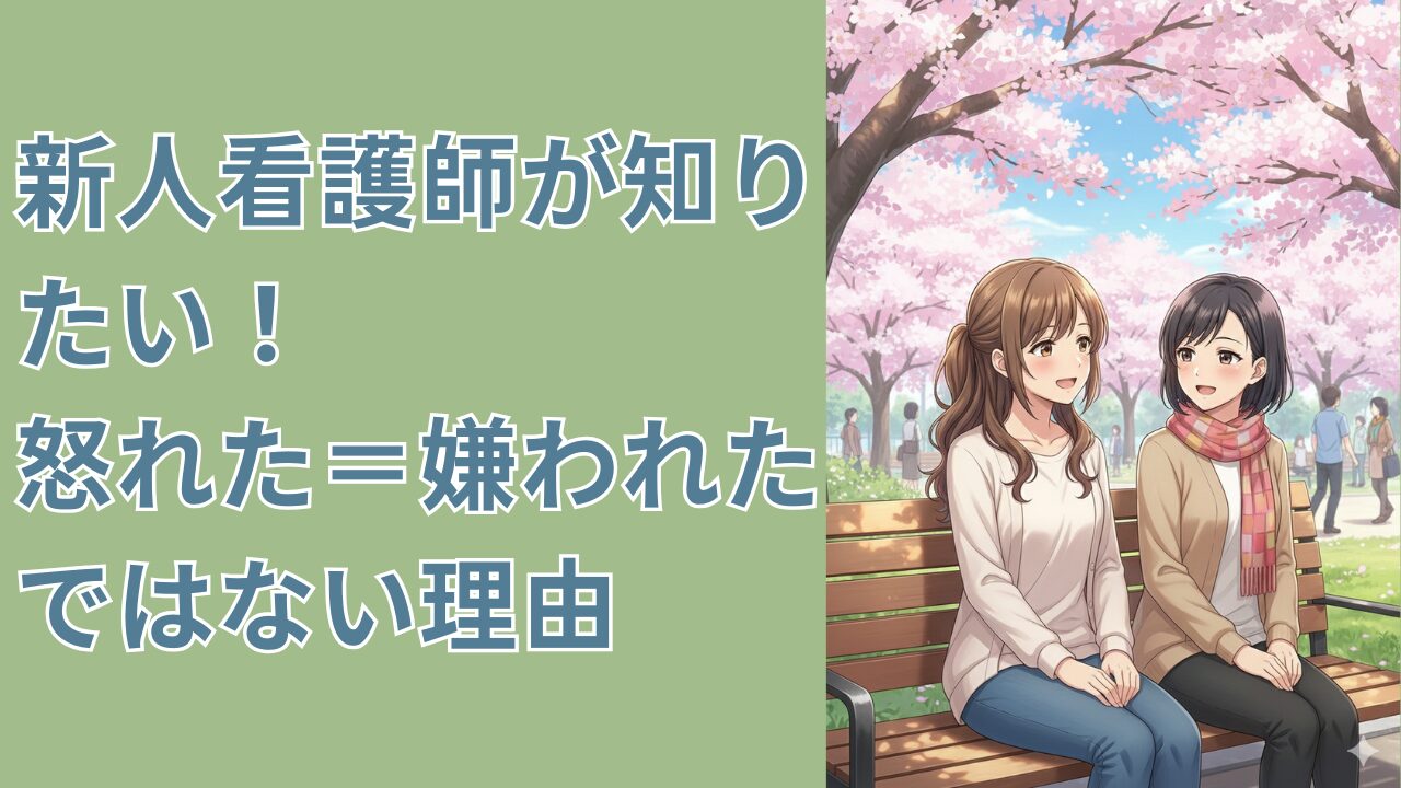 怒られた＝嫌われたではない理由　新人看護師