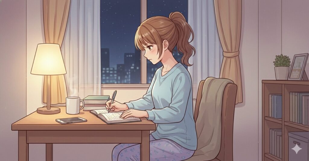 日記を書く　新人看護師