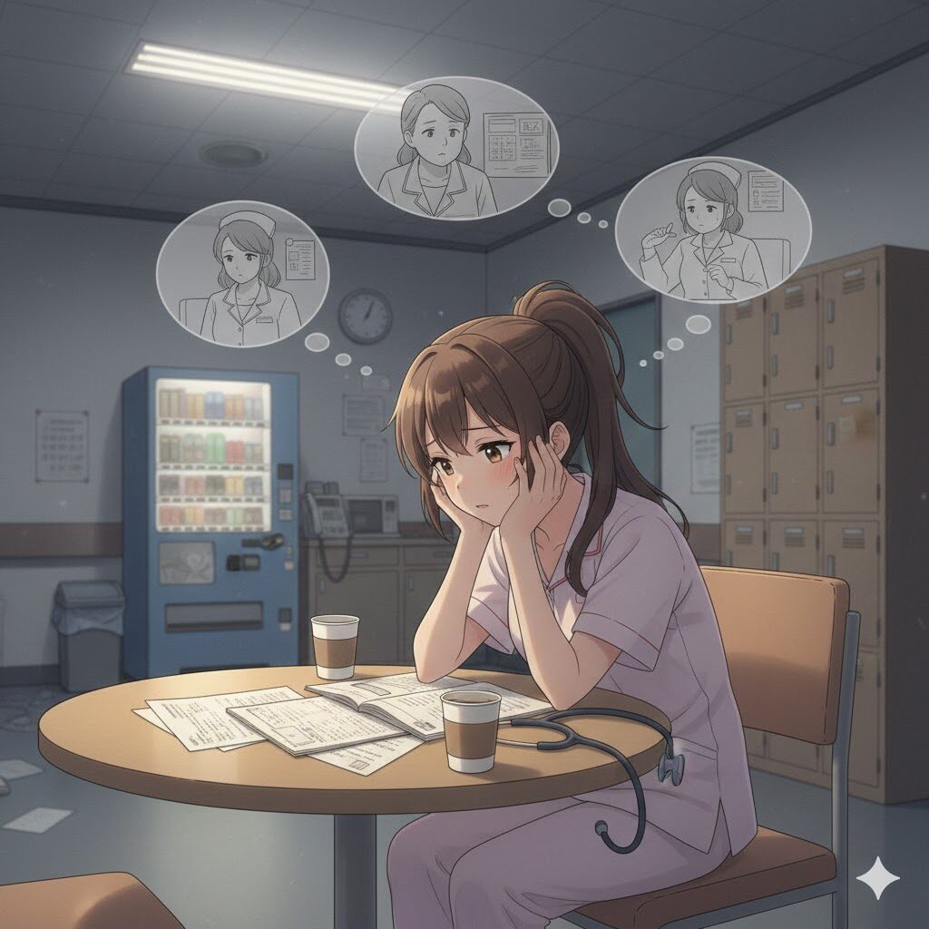 悩む看護師