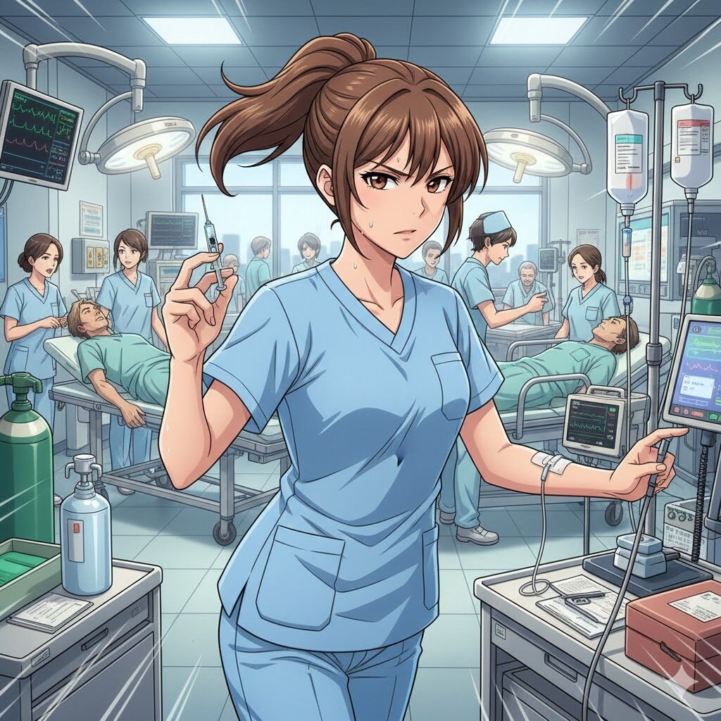 テキパキ働く看護師