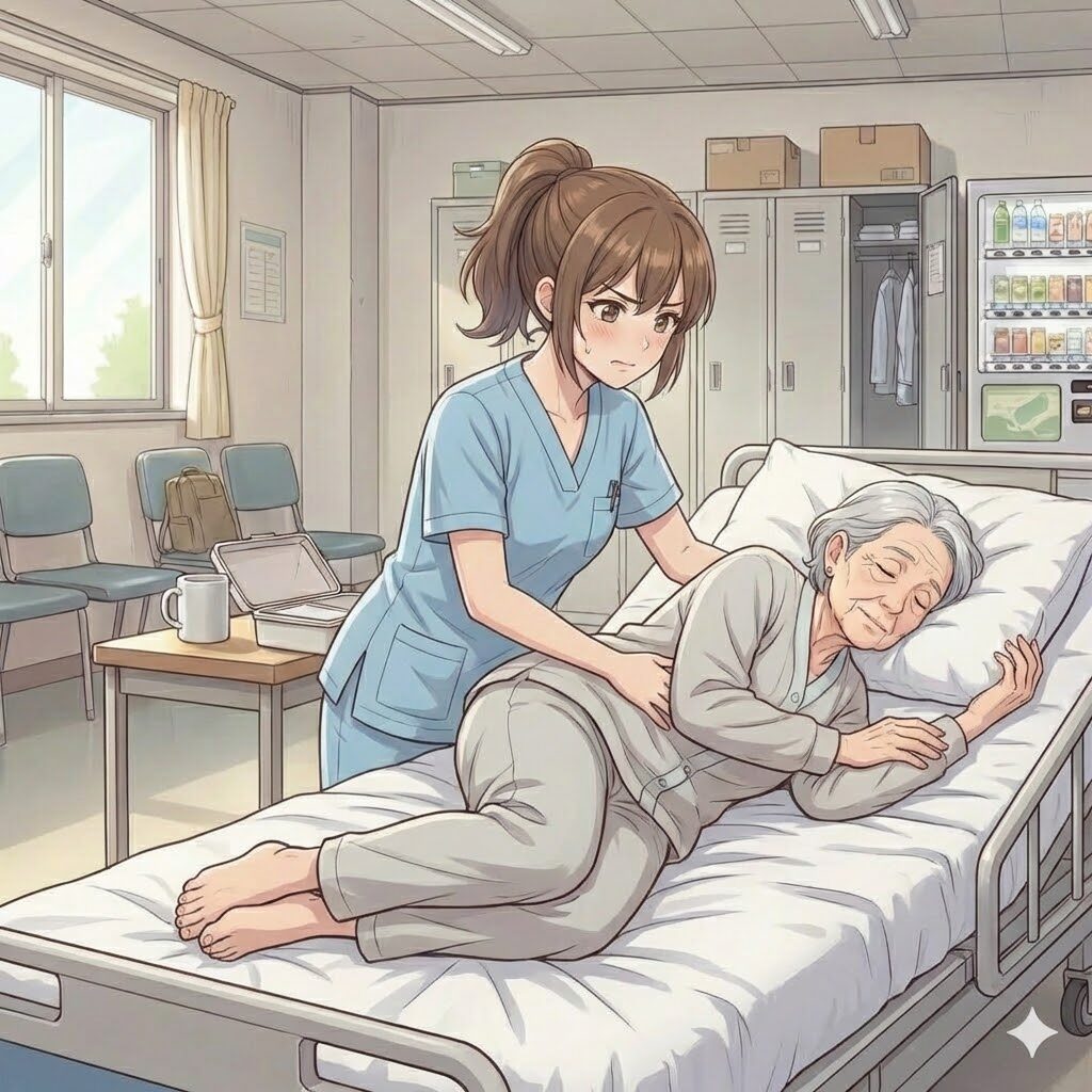 体位交換する看護師