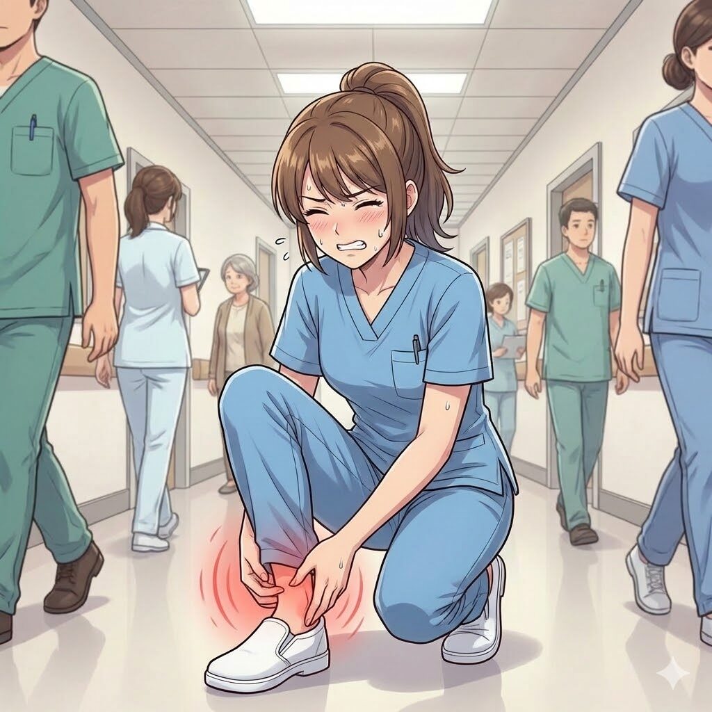 足が痛くなった看護師