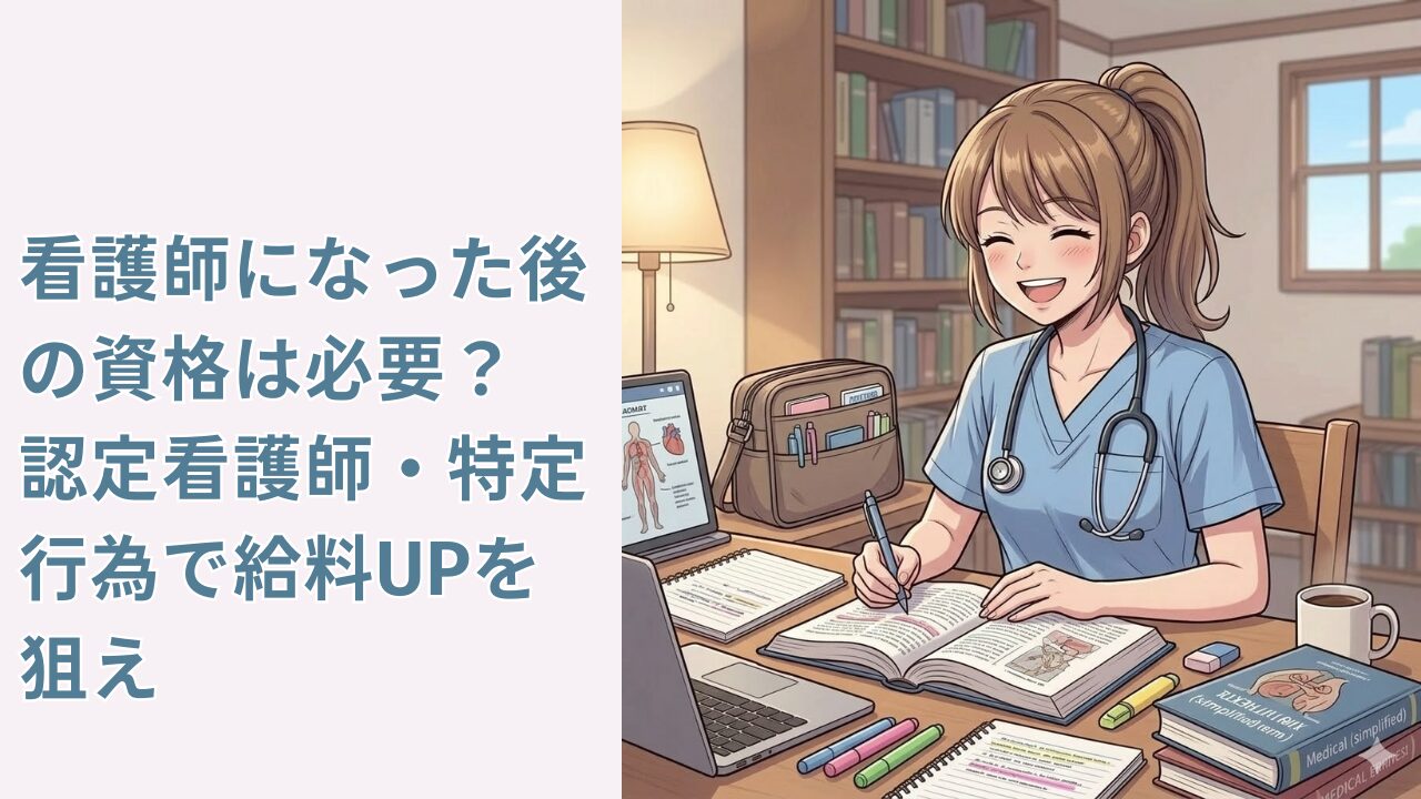 看護師になった後の資格は必要？認定看護師・特定行為で給料UPを狙え