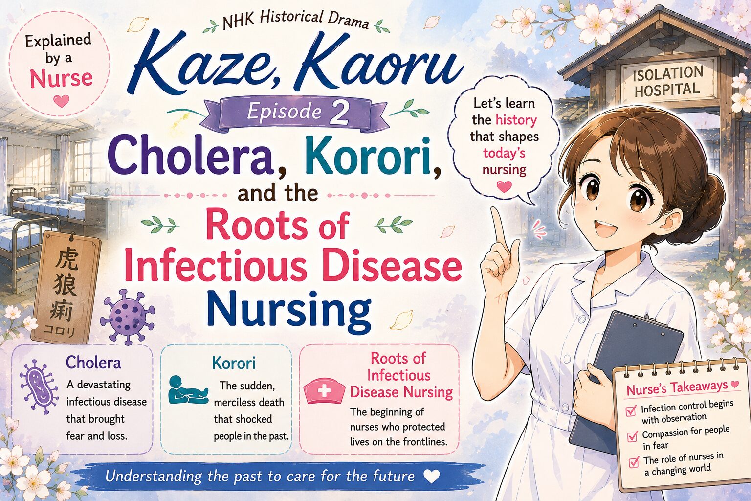 Kaze, Kaoru Episode 2 Explained by a Nurse: Cholera, Korori, and the Roots of Infectious Disease Nursing